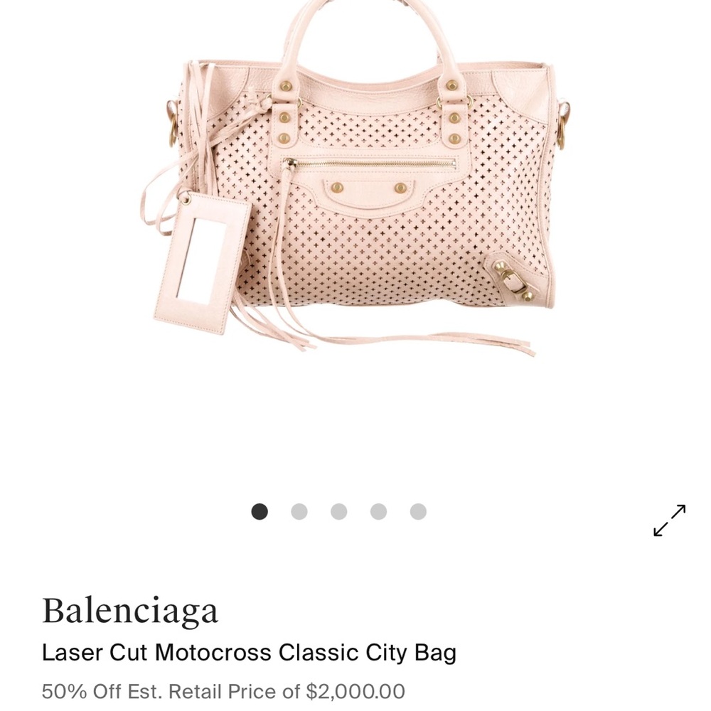 Balenciaga City Bag in Light Pink/Beige - Picture 2 of 16